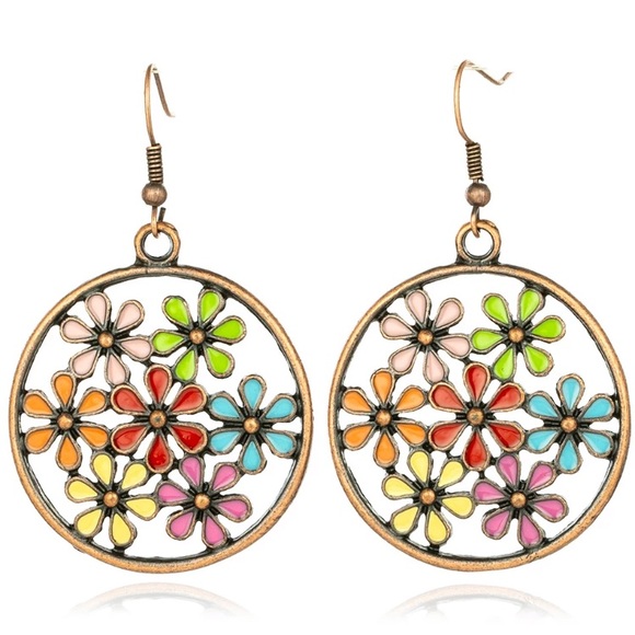 🆕 Flower Child Statement Earrings - Picture 3 of 8